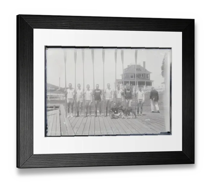 Framed Print : Yale Oarsmen Posing Together Framed Print : Yale Oarsmen Posing Together