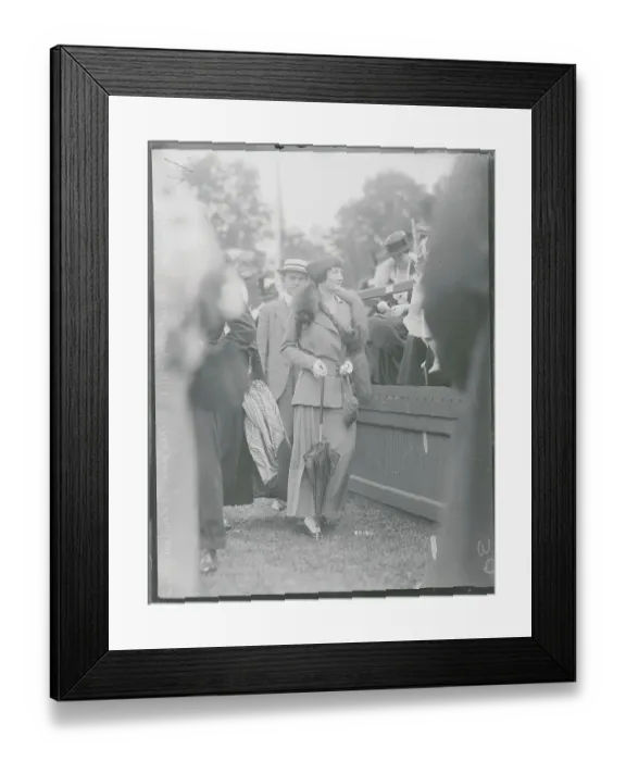 Framed Print : Socialite Mrs. James Gordon Douglas at Country Club