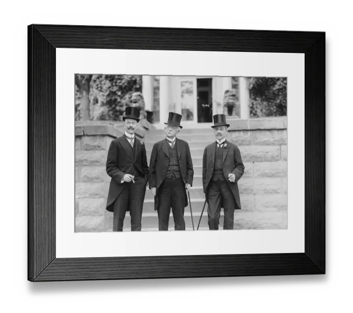 Framed Print : Men in TopHats and Tails