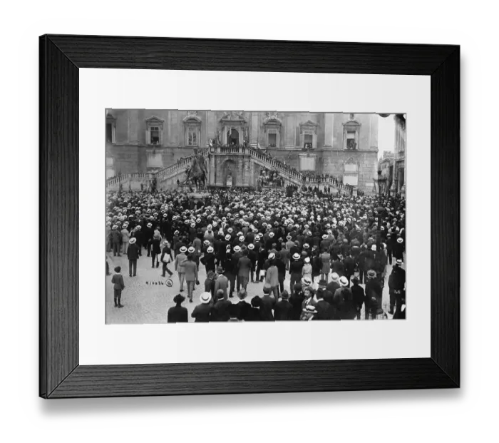 Framed Print : Gabriel Dannunzio Addressing Crowd Framed Print : Gabriel Dannunzio Addressing Crowd