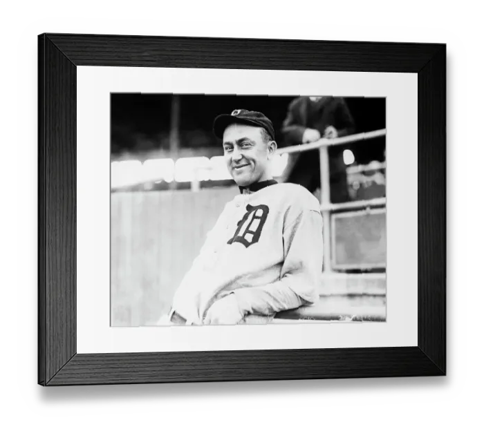 Framed Print : Ty Cobb in His Baseball Uniform
