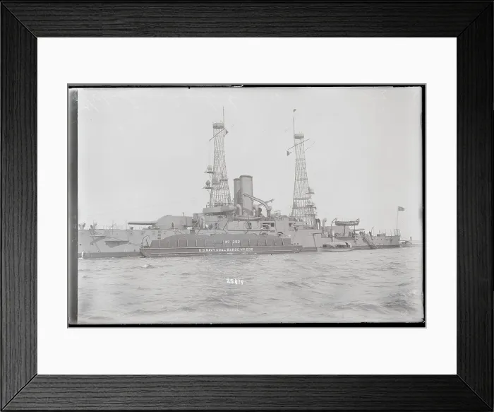 Framed Print : Large Vessel Offshore Framed Print : Large Vessel Offshore