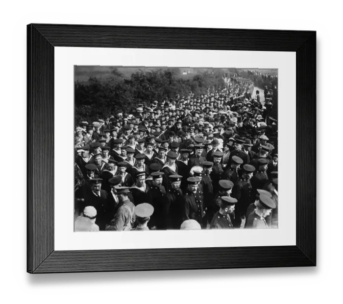 Framed Print : Funeral Procession for Lusitania Victims Framed Print : Funeral Procession for Lusitania Victims