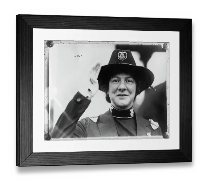 Framed Print : Evangeline Booth Saluting Framed Print : Evangeline Booth Saluting