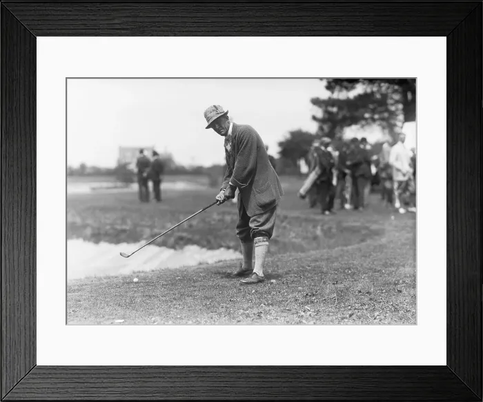 Framed Print : Walter Travis Playing Golf Framed Print : Walter Travis Playing Golf