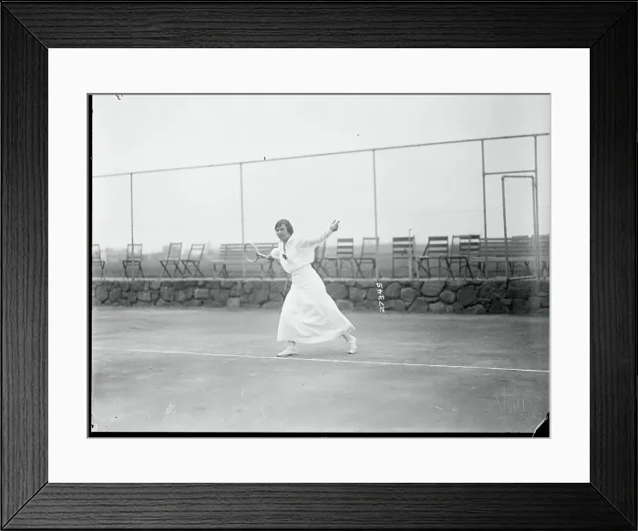 Framed Print : Molla Bjurstadt Playing Tennis Framed Print : Molla Bjurstadt Playing Tennis