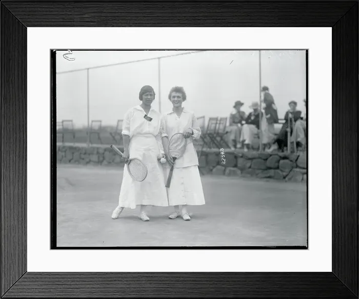 Framed Print : Molla Bjurstedt and Ann Sheafe Framed Print : Molla Bjurstedt and Ann Sheafe