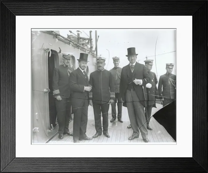 Framed Print : Early New York Officials on Ship Framed Print : Early New York Officials on Ship