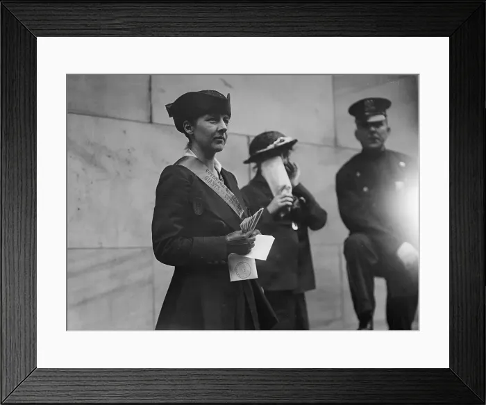 Framed Print : Suffragette at Baseball Game Protest Framed Print : Suffragette at Baseball Game Protest