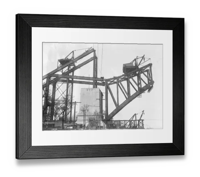Framed Print : Bridge Under Construction Framed Print : Bridge Under Construction