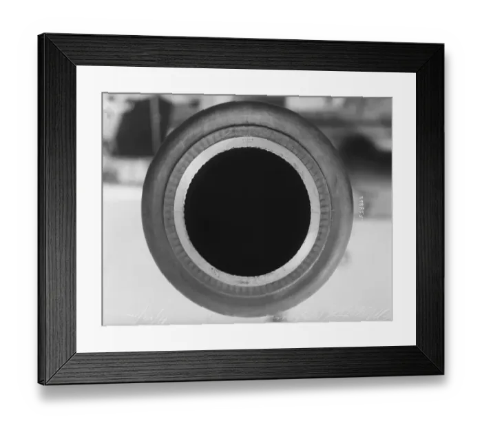 Framed Print : Muzzle of Warship Gun Framed Print : Muzzle of Warship Gun