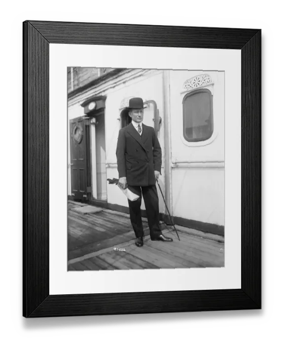 Framed Print : Engineer Guglielmo Marconi on Ship Deck Framed Print : Engineer Guglielmo Marconi on Ship Deck