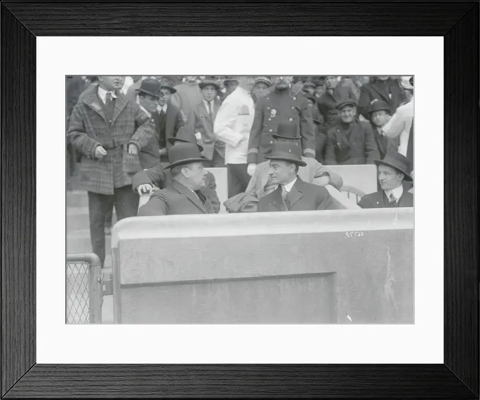 Framed Print : Mayor and Colonel in Polo Grounds Stadium Framed Print : Mayor and Colonel in Polo Grounds Stadium