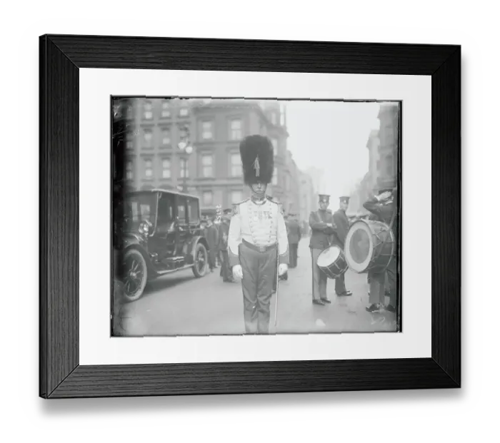 Framed Print : Man Dressed in Guard Uniform Framed Print : Man Dressed in Guard Uniform