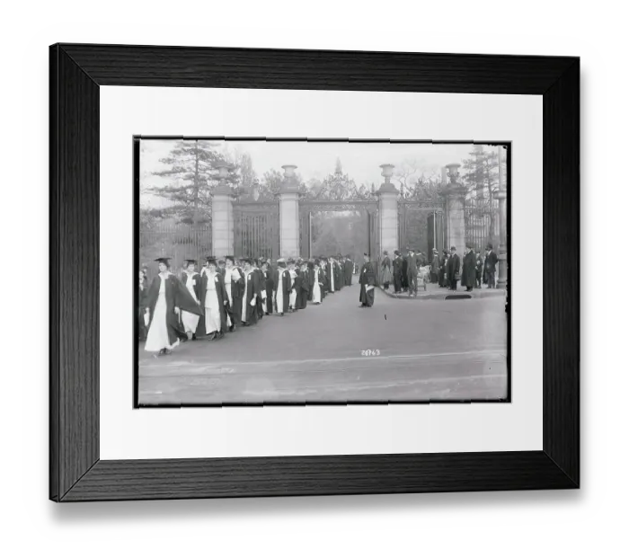 Framed Print : Procession of Undergraduates Framed Print : Procession of Undergraduates