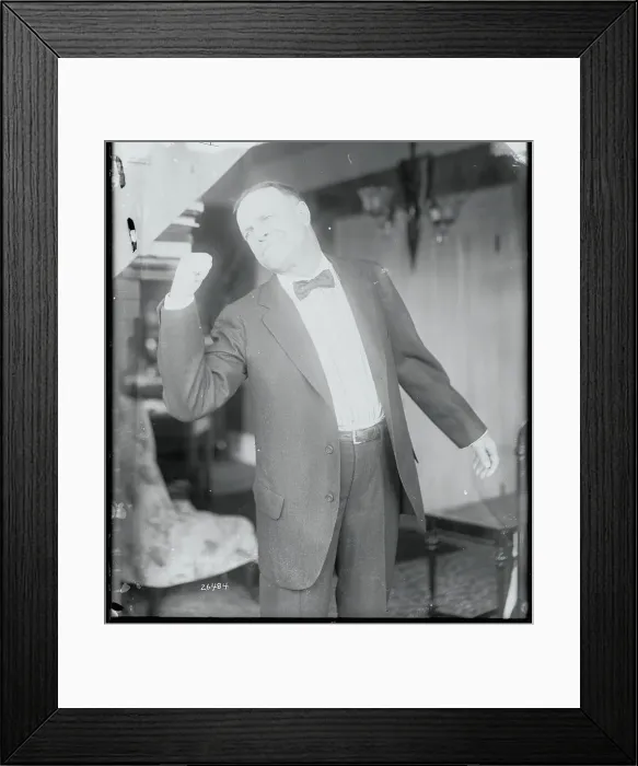Framed Print : Billy Sunday in Fervent Stance Framed Print : Billy Sunday in Fervent Stance