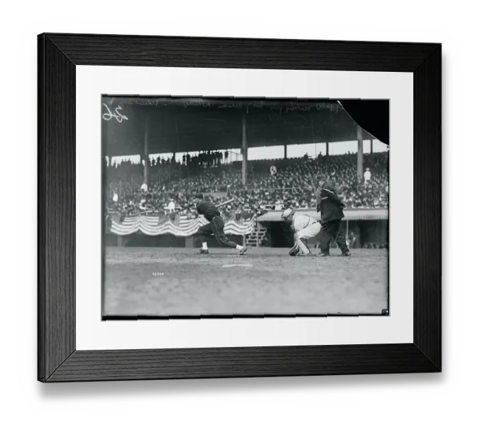 Framed Print : Baseball Game in Action Framed Print : Baseball Game in Action