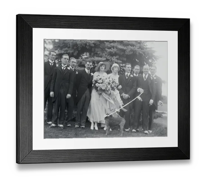 Framed Print : Wedding. (Original Caption). Long Island, New York: Mr Framed Print : Wedding. (Original Caption). Long Island, New York: Mr