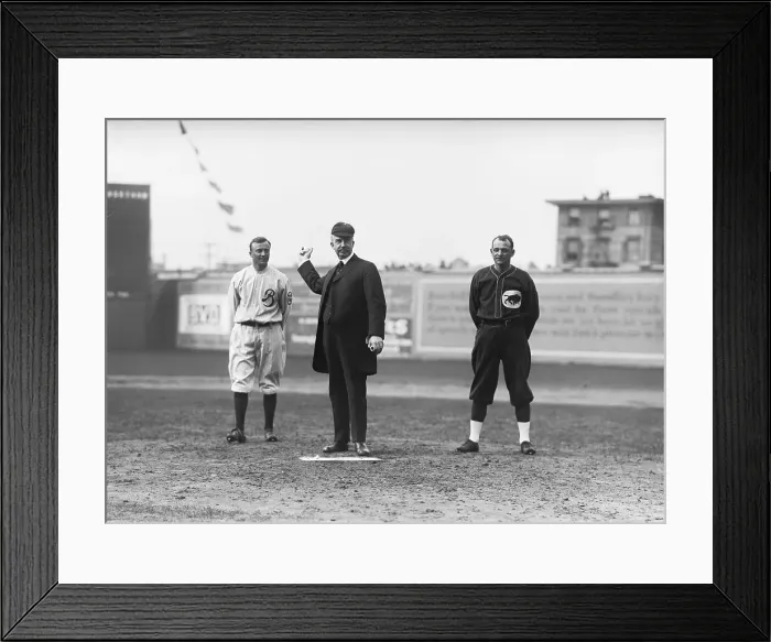 Framed Print : Baseball Game in Action