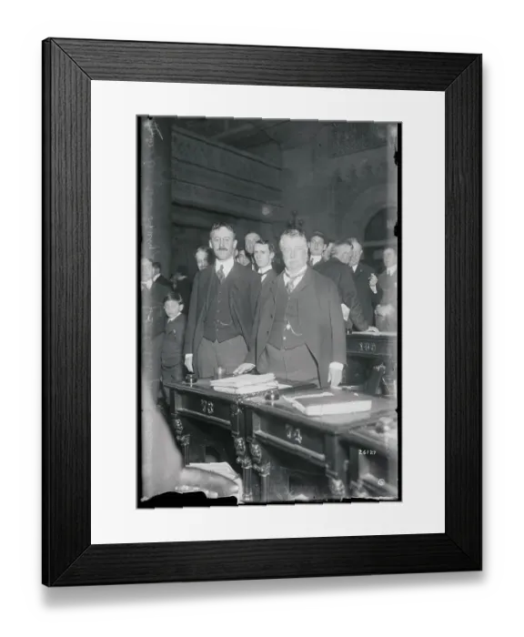Framed Print : Political Officials Posing in Convention Framed Print : Political Officials Posing in Convention