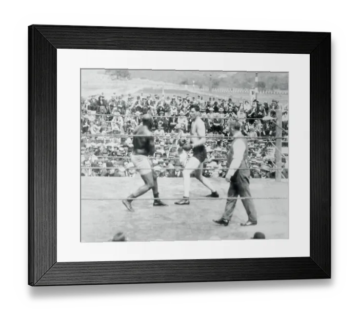 Framed Print : Jack Johnson and Jesse Willard in First Round of Fight in Havana Framed Print : Jack Johnson and Jesse Willard in First Round of Fight in Havana
