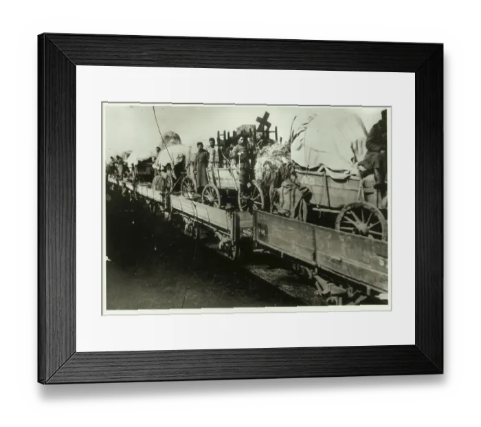 Framed Print : Bulgarian Red Cross Wagon Framed Print : Bulgarian Red Cross Wagon