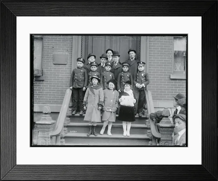 Framed Print : Aaron Levy and Children Outdoors Framed Print : Aaron Levy and Children Outdoors
