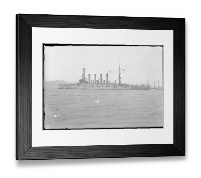 Framed Print : Large Ship near Shore Framed Print : Large Ship near Shore