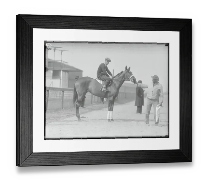 Framed Print : Men with Horse Lady Rotha Framed Print : Men with Horse Lady Rotha