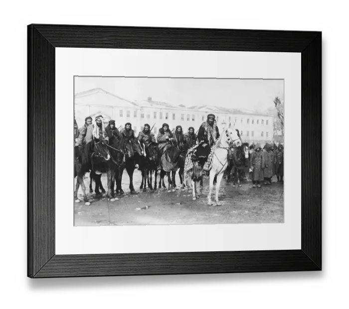 Framed Print : Kurdish Cavalry Troops On Horse