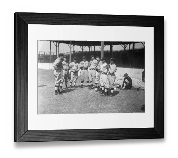 Framed Print : Baseball Teammates Together Framed Print : Baseball Teammates Together