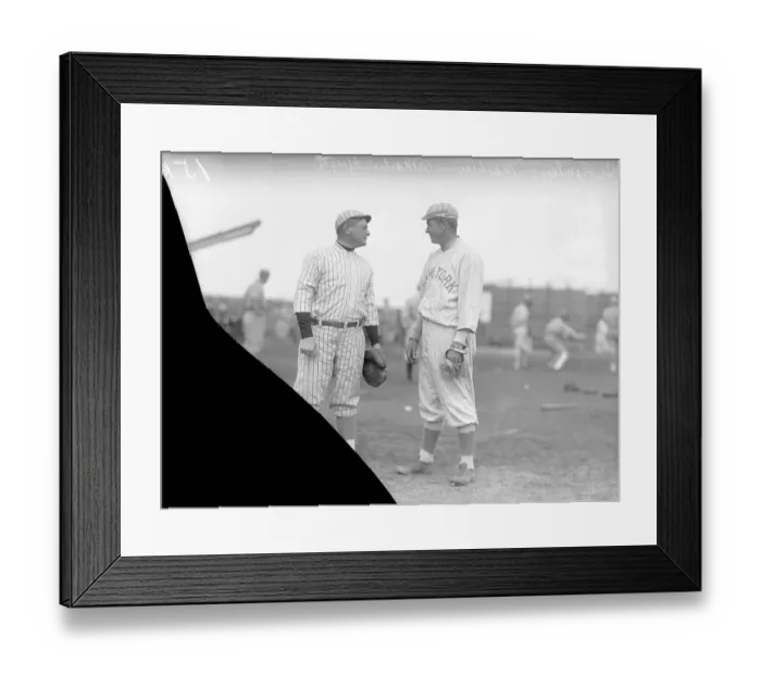 Framed Print : Baseball Favorites Christy Mathewson and Finley Framed Print : Baseball Favorites Christy Mathewson and Finley
