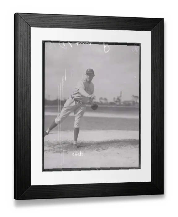 Framed Print : Charles Adams in Pitching Position Framed Print : Charles Adams in Pitching Position