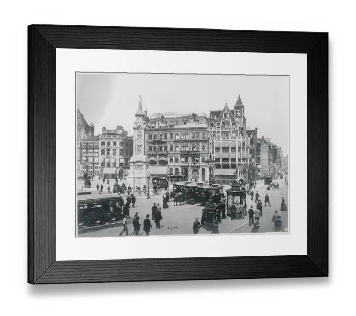 Framed Print : Busy Square in Amsterdam Framed Print : Busy Square in Amsterdam