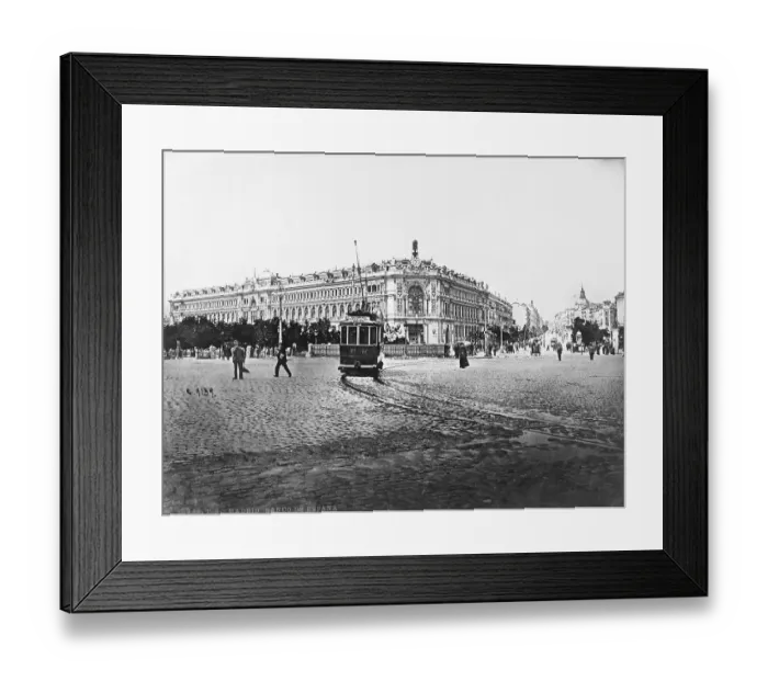 Framed Print : Outside of Bank of Spain in Madrid Framed Print : Outside of Bank of Spain in Madrid