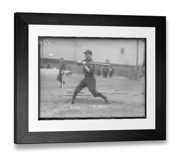 Framed Print : Herbie Moran in Batting Action Framed Print : Herbie Moran in Batting Action