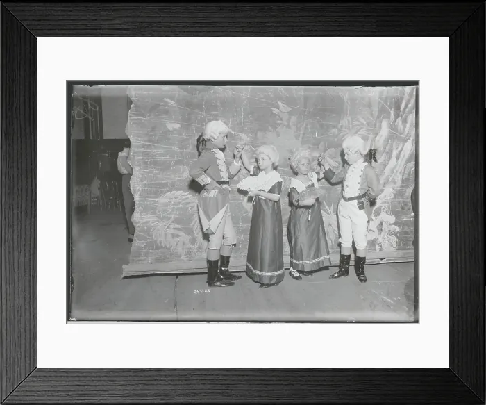 Framed Print : Young Children Dressed as Characters Framed Print : Young Children Dressed as Characters