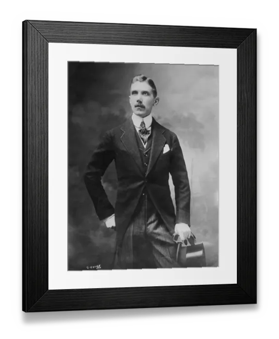 Framed Print : Franz von Papen Posing with Gloves in Hand Framed Print : Franz von Papen Posing with Gloves in Hand
