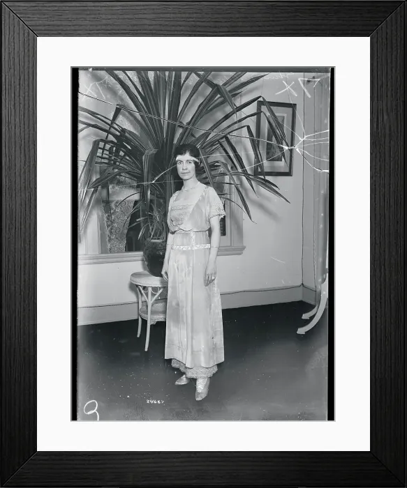 Framed Print : Portrait of Early Socialite of Palm Beach Framed Print : Portrait of Early Socialite of Palm Beach