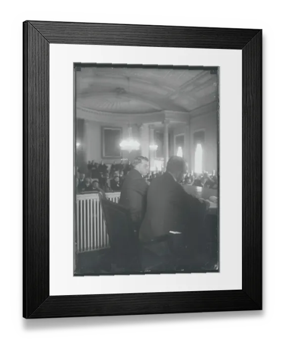 Framed Print : Edward Bassett During Hearing Framed Print : Edward Bassett During Hearing