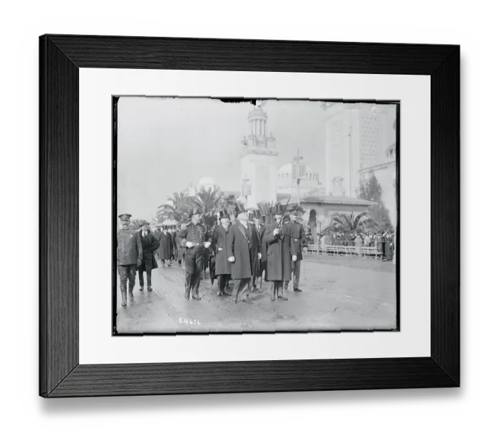 Framed Print : Socialite Crowd in the Street Framed Print : Socialite Crowd in the Street