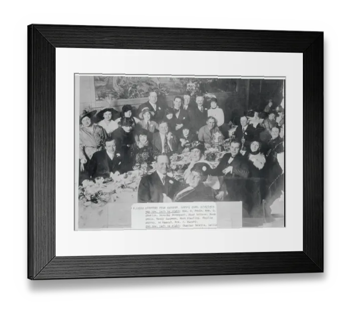 Framed Print : Actors Attending Keystone Film Banquet Framed Print : Actors Attending Keystone Film Banquet