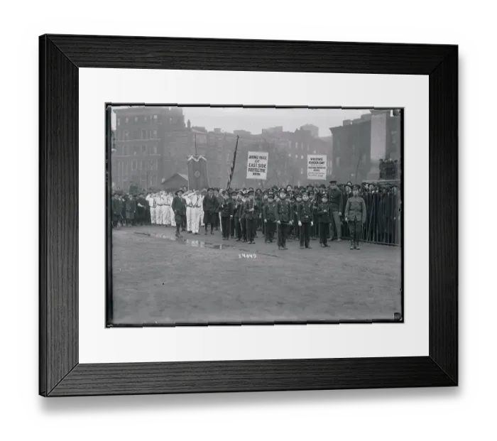 Framed Print : Large Crowd with Signs Framed Print : Large Crowd with Signs