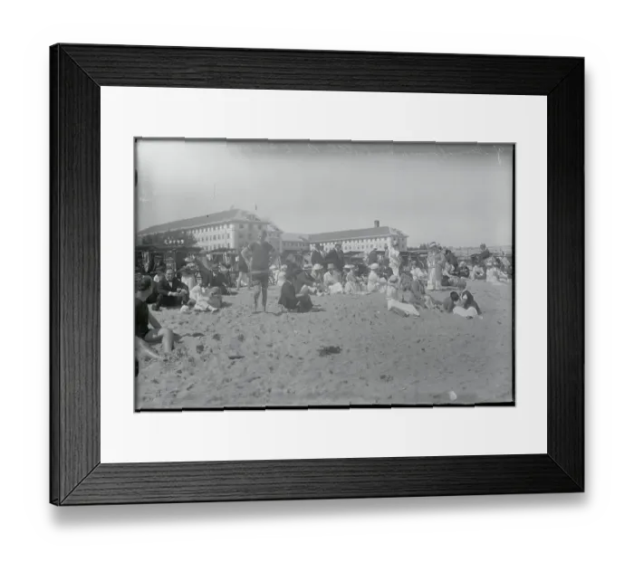 Framed Print : Beach Goers Framed Print : Beach Goers
