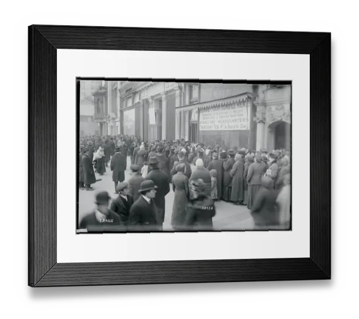 Framed Print : Crowd in the Street Framed Print : Crowd in the Street