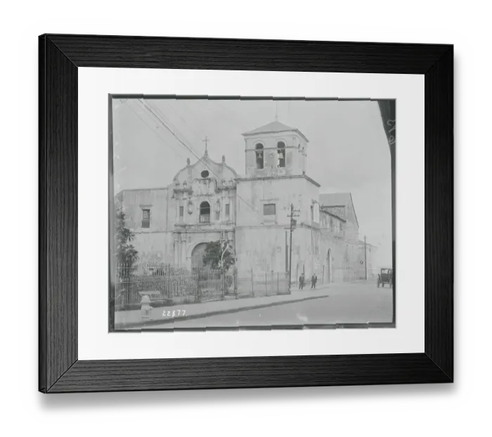Framed Print : Panamanian Church Towering Over Pedestrians Framed Print : Panamanian Church Towering Over Pedestrians