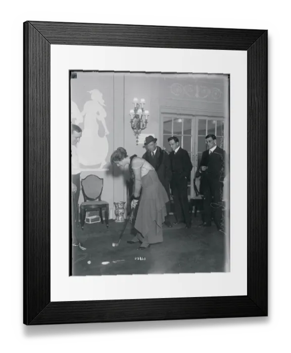 Framed Print : Wife of John Barrymore Golfing Framed Print : Wife of John Barrymore Golfing