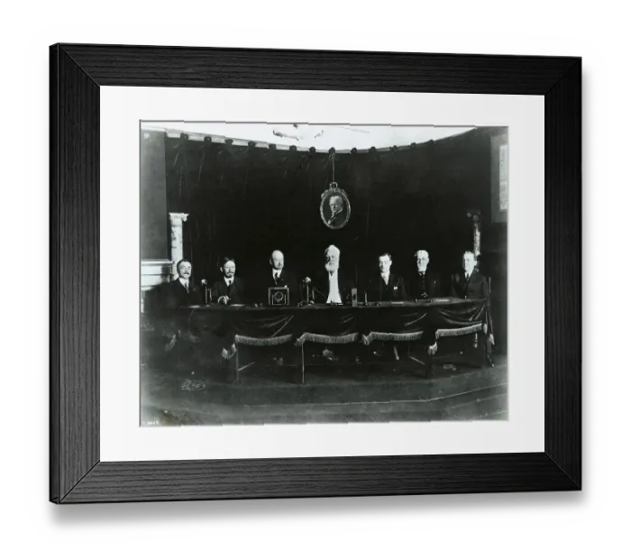 Framed Print : Alexander Bell with Group at Ceremony Framed Print : Alexander Bell with Group at Ceremony
