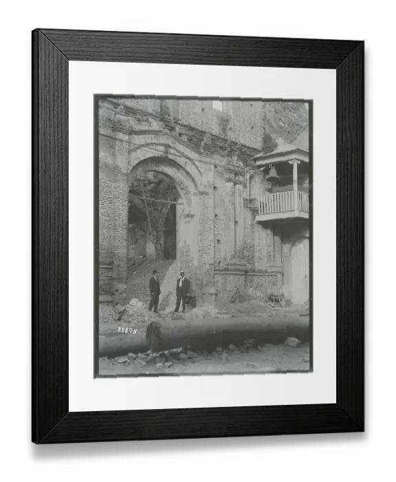 Framed Print : Visitors Investigating Panamanian Ruin Framed Print : Visitors Investigating Panamanian Ruin
