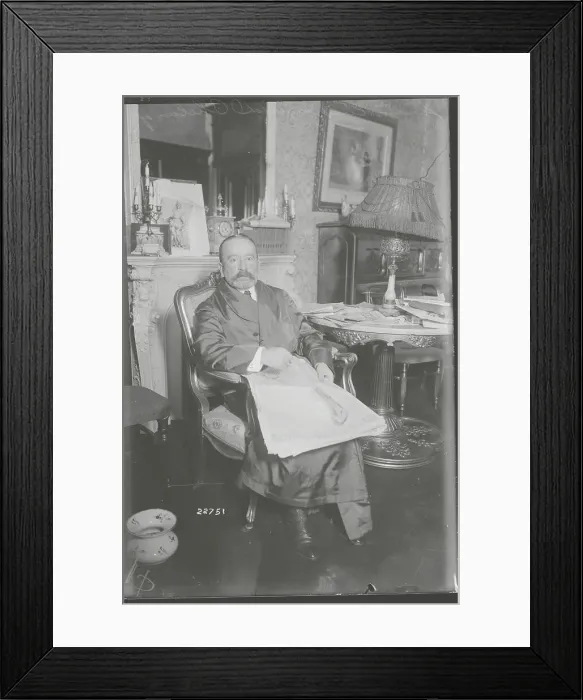 Framed Print : Senator Phelan Relaxing at Home Framed Print : Senator Phelan Relaxing at Home